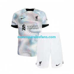 Camiseta de Fútbol Liverpool Niño Exterior 2022-2023 Manga Corta