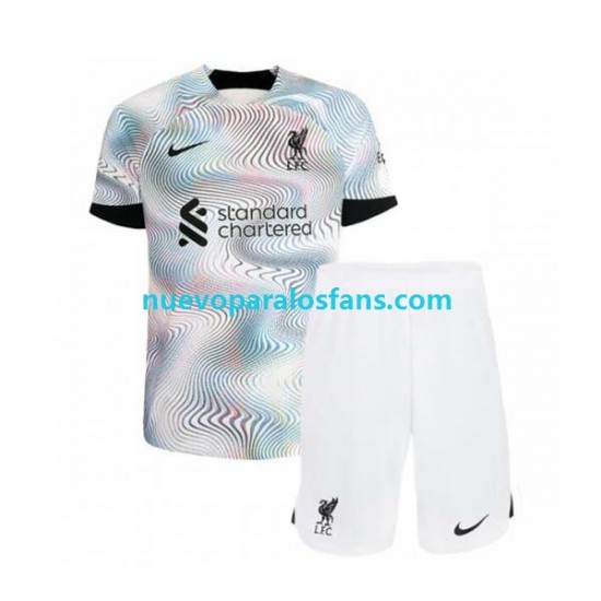 Camiseta de Fútbol Liverpool Niño Exterior 2022-2023 Manga Corta