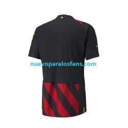 Camiseta de Fútbol Manchester City Hombre Exterior 2022-2023 Manga Corta
