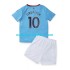 Camiseta de Fútbol Manchester City Grealish 10 Niño Casa 2022-2023 Manga Corta