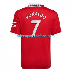 Camiseta de Fútbol Manchester United Cristiano Ronaldo 7 Hombre Casa 2022-2023 Manga Corta