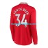 Camiseta de Fútbol Manchester United Donny van de Beek 34 Hombre Casa 2022-2023 Manga Larga