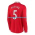 Camiseta de Fútbol Manchester United Harry Maguire 5 Hombre Casa 2022-2023 Manga Larga