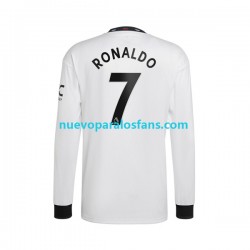 Camiseta de Fútbol Manchester United Ronaldo 7 Hombre Exterior 2022-2023 Manga Larga