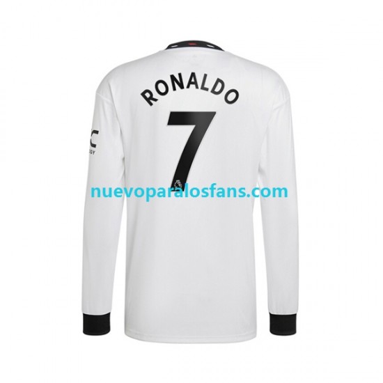 Camiseta de Fútbol Manchester United Ronaldo 7 Hombre Exterior 2022-2023 Manga Larga
