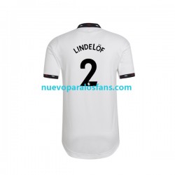 Camiseta de Fútbol Manchester United Victor Lindelof 2 Hombre Exterior 2022-2023 Manga Corta