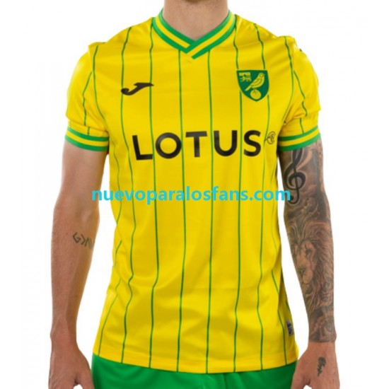 Camiseta de Fútbol Norwich City Hombre Casa 2022-2023 Manga Corta