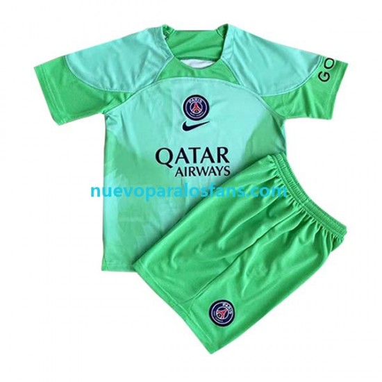 Camiseta de Fútbol Paris Saint-Germain Portero Niño Casa 2022-2023 Manga Corta