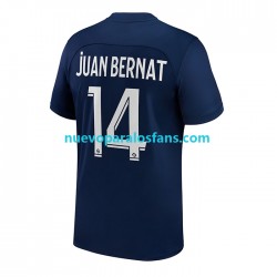 Camiseta de Fútbol Paris Saint-Germain Juan Bernat 14 Hombre Casa 2022-2023 Manga Corta