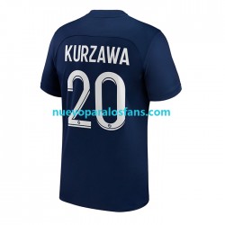 Camiseta de Fútbol Paris Saint-Germain Kurzawa 20 Hombre Casa 2022-2023 Manga Corta