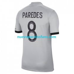 Camiseta de Fútbol Paris Saint-Germain Leandro Paredes 8 Hombre Exterior 2022-2023 Manga Corta
