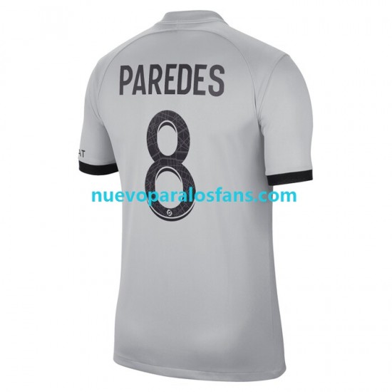 Camiseta de Fútbol Paris Saint-Germain Leandro Paredes 8 Hombre Exterior 2022-2023 Manga Corta