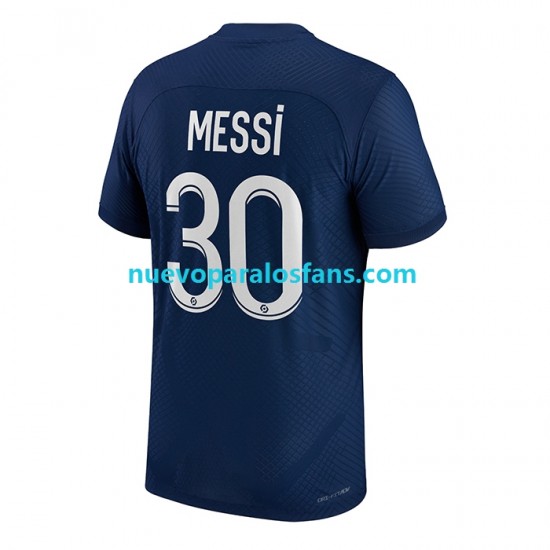 Camiseta de Fútbol Paris Saint-Germain Messi 30 Hombre Casa 2022-2023 Manga Corta