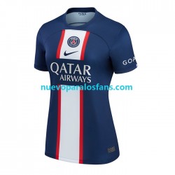 Camiseta de Fútbol Paris Saint-Germain Mujer Casa 2022-2023 Manga Corta