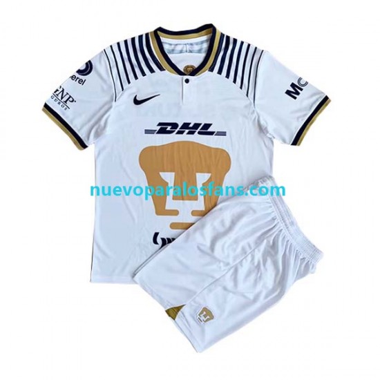 Camiseta de Fútbol Pumas UNAM Niño Casa 2022-2023 Manga Corta