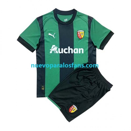 Camiseta de Fútbol RC Lens Niño Exterior 2022-2023 Manga Corta