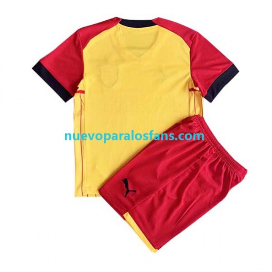 Camiseta de Fútbol RC Lens Niño Casa 2022-2023 Manga Corta