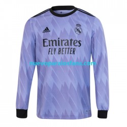 Camiseta de Fútbol Real Madrid Hombre Exterior 2022-2023 Manga Larga