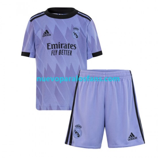 Camiseta de Fútbol Real Madrid Niño Exterior 2022-2023 Manga Corta