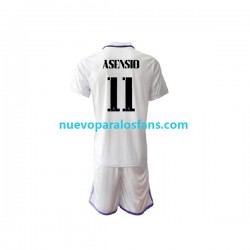 Camiseta de Fútbol Real Madrid Marco Asensio 11 Niño Casa 2022-2023 Manga Corta