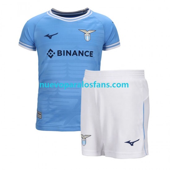 Camiseta de Fútbol SS Lazio Niño Casa 2022-2023 Manga Corta