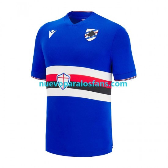 Camiseta de Fútbol Sampdoria Hombre Casa 2022-2023 Manga Corta