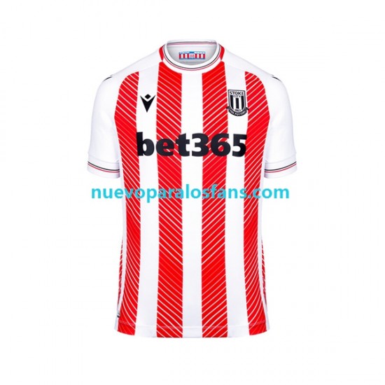 Camiseta de Fútbol Stoke City Hombre Casa 2022-2023 Manga Corta
