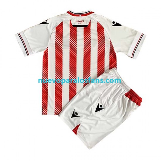 Camiseta de Fútbol Stoke City Niño Casa 2022-2023 Manga Corta
