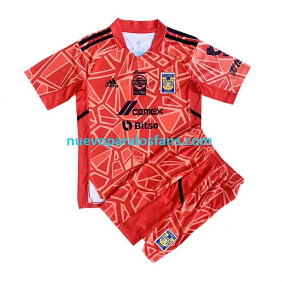 Camiseta de Fútbol Tigres UANL Portero Niño Exterior 2022-2023 Manga Corta