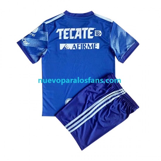 Camiseta de Fútbol Tigres UANL Niño Exterior 2022-2023 Manga Corta