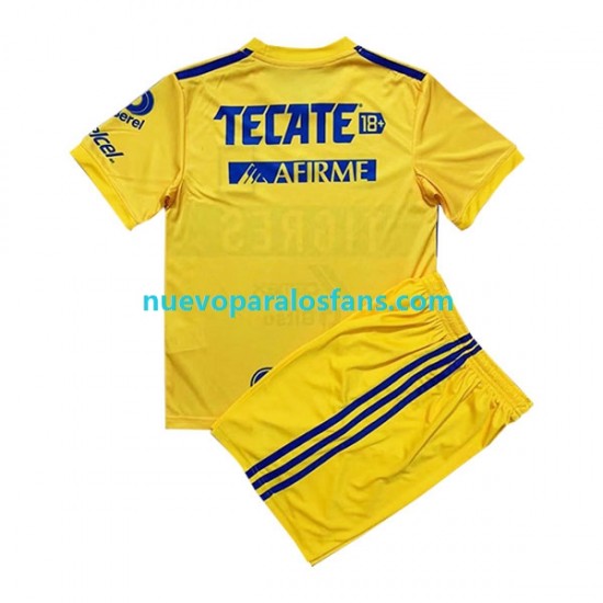 Camiseta de Fútbol Tigres UANL Niño Casa 2022-2023 Manga Corta