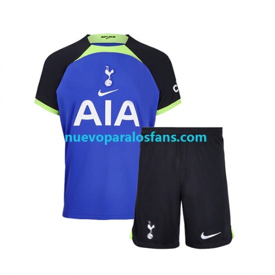 Camiseta de Fútbol Tottenham Hotspur Niño Exterior 2022-2023 Manga Corta