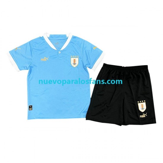 Camiseta de Fútbol Uruguay Niño Casa 2022 Manga Corta