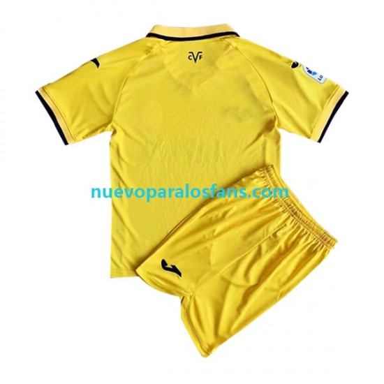 Camiseta de Fútbol Villarreal CF Niño Casa 2022-2023 Manga Corta