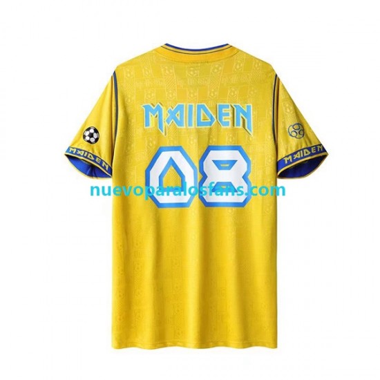 Camiseta de Fútbol West Ham United Iron Maiden Retro Hombre Casa 2008 Manga Corta