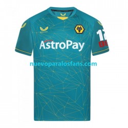 Camiseta de Fútbol Wolverhampton Wanderers Hombre Exterior 2022-2023 Manga Corta