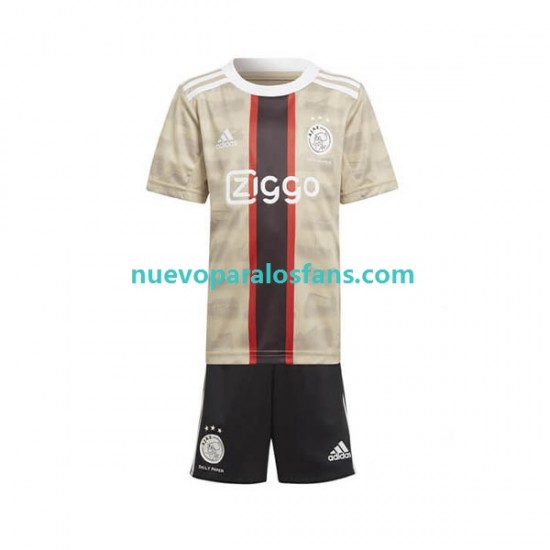 Camiseta de Fútbol AFC Ajax Niño Tercera 2022-2023 Manga Corta