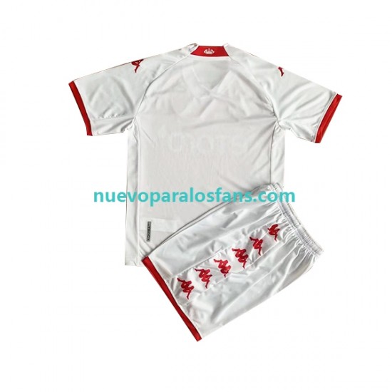 Camiseta de Fútbol AS Monaco Niño Casa 2022-2023 Manga Corta