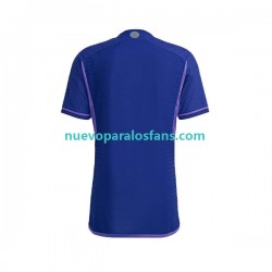 Camiseta de Fútbol Argentina Hombre Exterior Copa Mundial 2022 Manga Corta