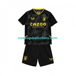 Camiseta de Fútbol Aston Villa Niño Tercera 2022-2023 Manga Corta