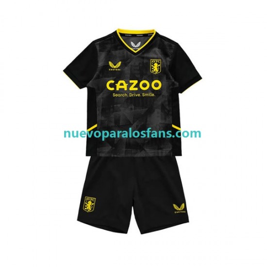 Camiseta de Fútbol Aston Villa Niño Tercera 2022-2023 Manga Corta