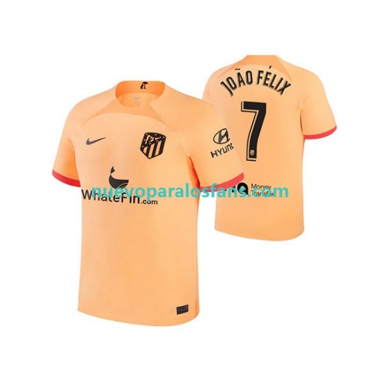 Camiseta de Fútbol Atlético Madrid Joao Felix 7 Hombre Tercera 2022-2023 Manga Corta