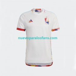 Camiseta de Fútbol Bélgica Hombre Exterior Copa Mundial 2022 Manga Corta