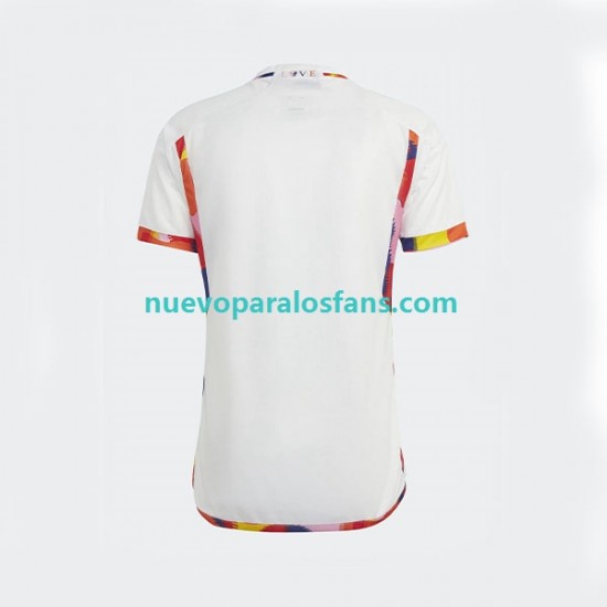 Camiseta de Fútbol Bélgica Hombre Exterior Copa Mundial 2022 Manga Corta
