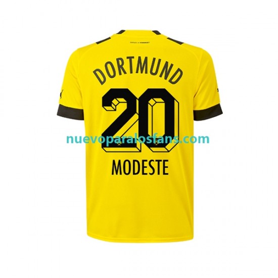 Camiseta de Fútbol Borussia Dortmund Anthony Modeste 20 Hombre Casa 2022-2023 Manga Corta