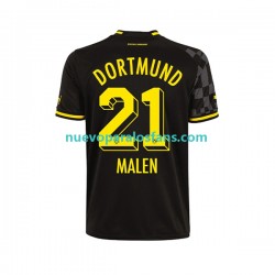 Camiseta de Fútbol Borussia Dortmund Donyell Malen 21 Hombre Exterior 2022-2023 Manga Corta