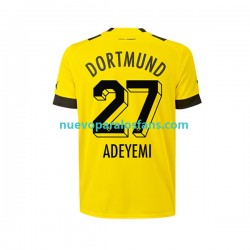 Camiseta de Fútbol Borussia Dortmund Karim Adeyemi 27 Hombre Casa 2022-2023 Manga Corta