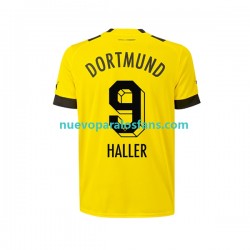 Camiseta de Fútbol Borussia Dortmund Sebastien Haller 9 Hombre Casa 2022-2023 Manga Corta