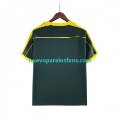 Camiseta de Fútbol Brasil Portero Retro Hombre Exterior 1998 Manga Corta