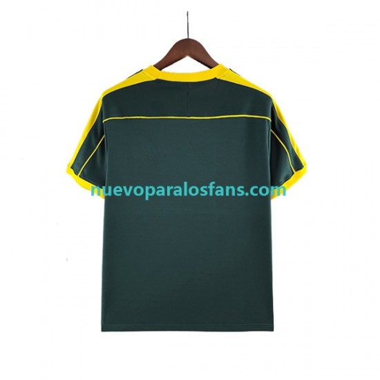 Camiseta de Fútbol Brasil Portero Retro Hombre Exterior 1998 Manga Corta